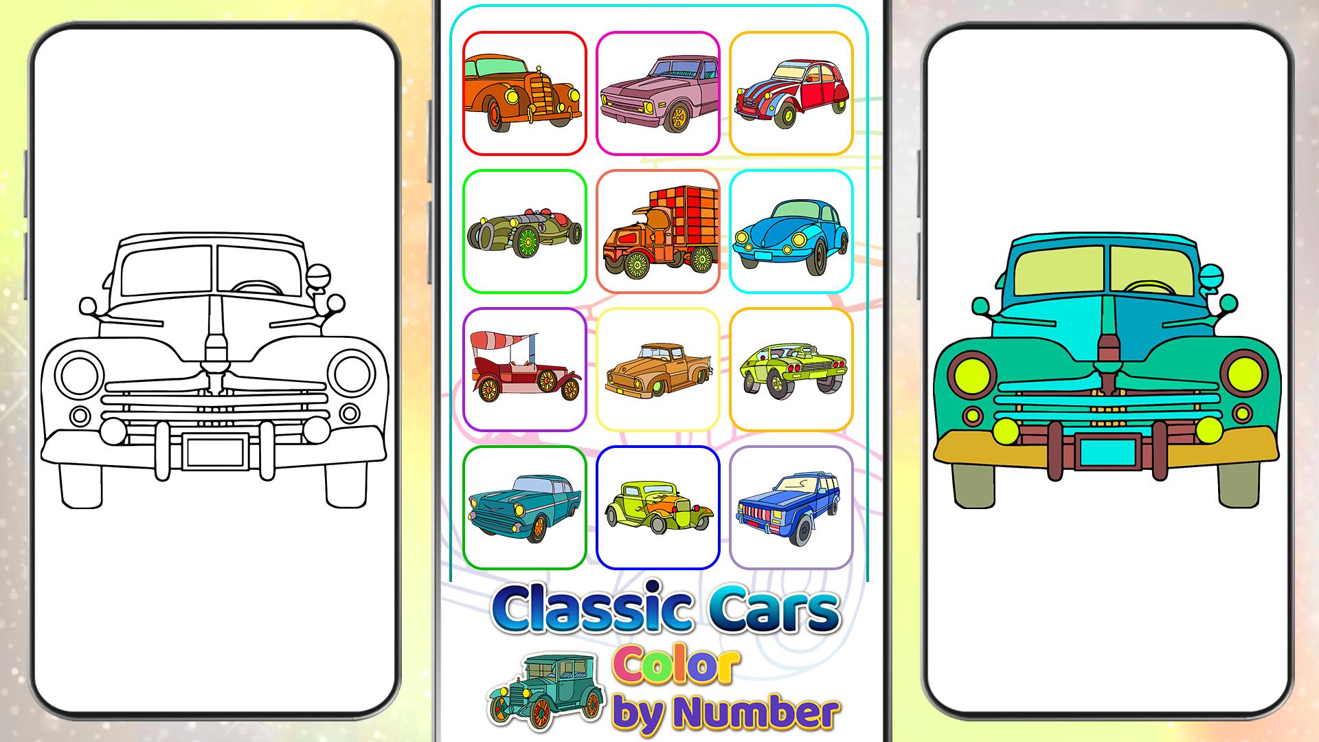 Classic Cars Paint by Number स्क्रीनशॉट 4