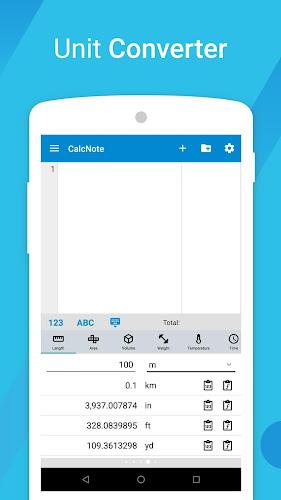 CalcNote - Notepad Calculator экрана 3