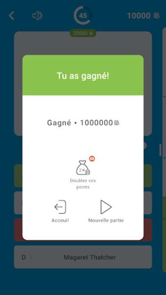 Millions Quiz - Français স্ক্রিনশট 2