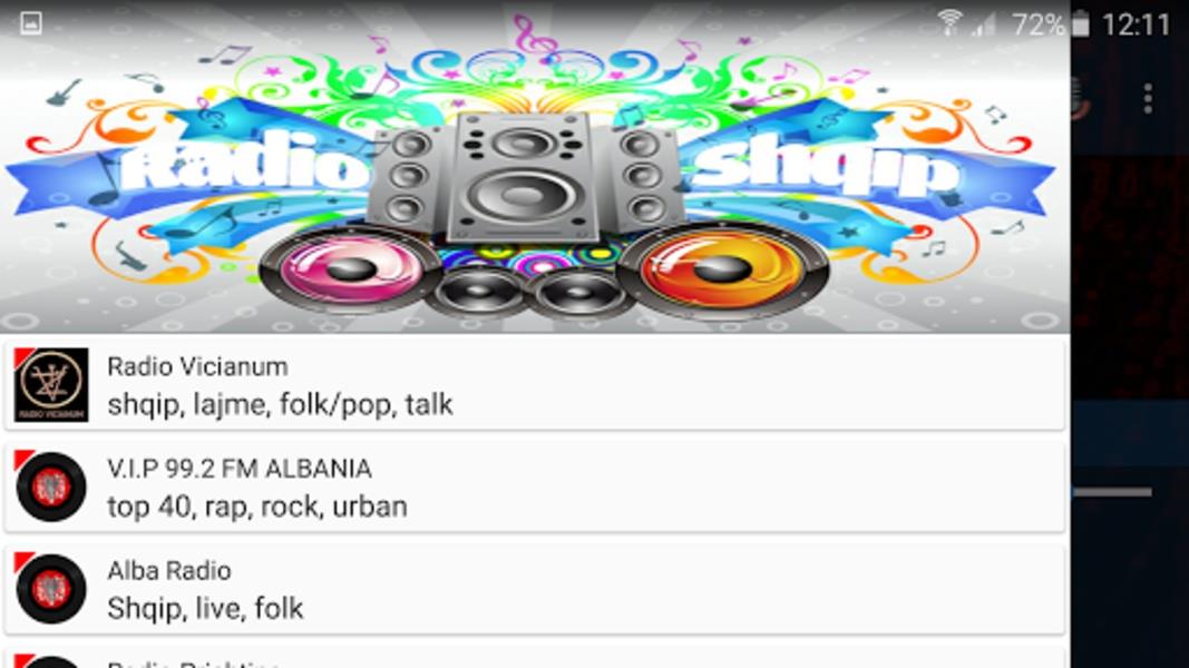 RadioShqip captura de pantalla 1