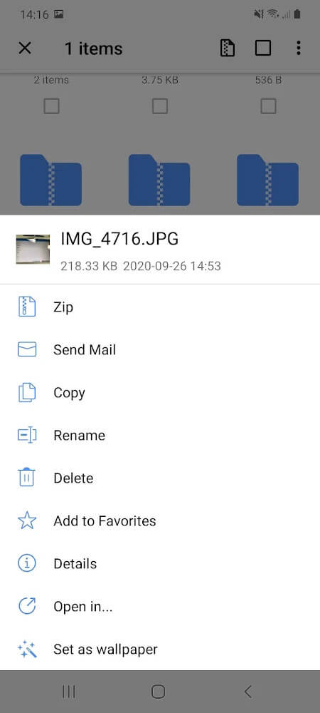 WinZip – Zip UnZip Tool captura de pantalla 2