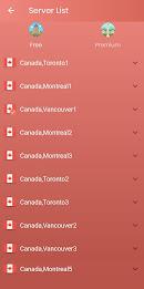 VPN Canada - Fast Secure VPN Screenshot 2