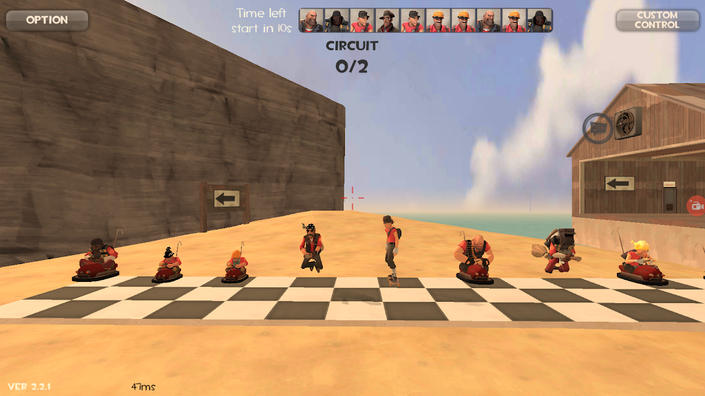 Team Kart Fortress TF2 Mobile экрана 3