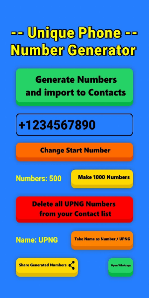 Unique Phone Number Generatorスクリーンショット2