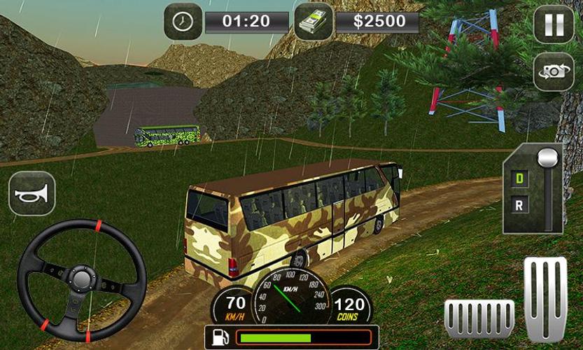 Army Bus Transporter Coach Fun Captura de pantalla 3