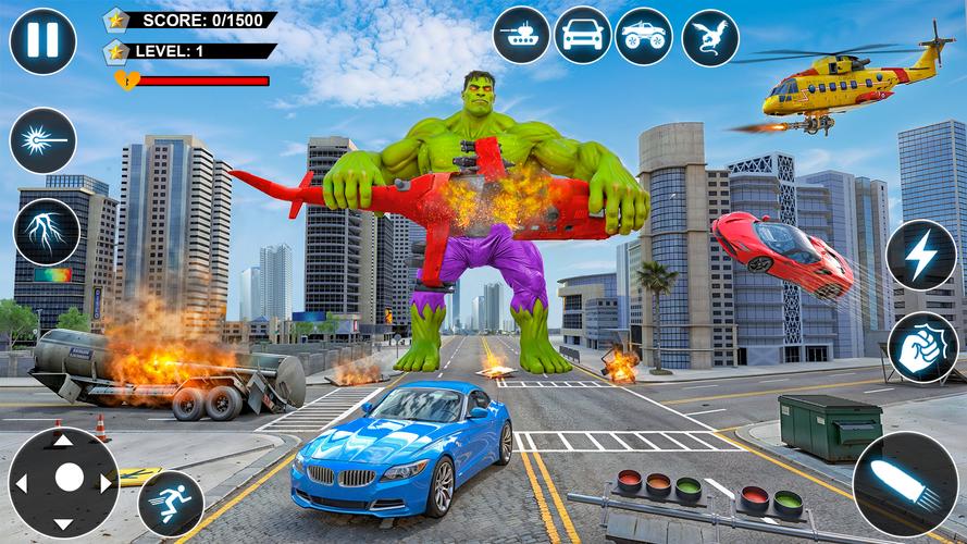 Incredible Monster Hero Games ảnh chụp màn hình 4