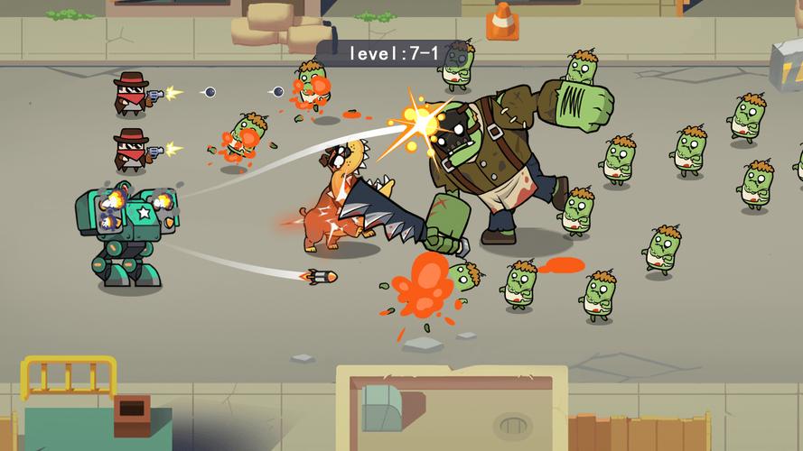 Screenshot Merge Mech vs. Zombie Brawl 2