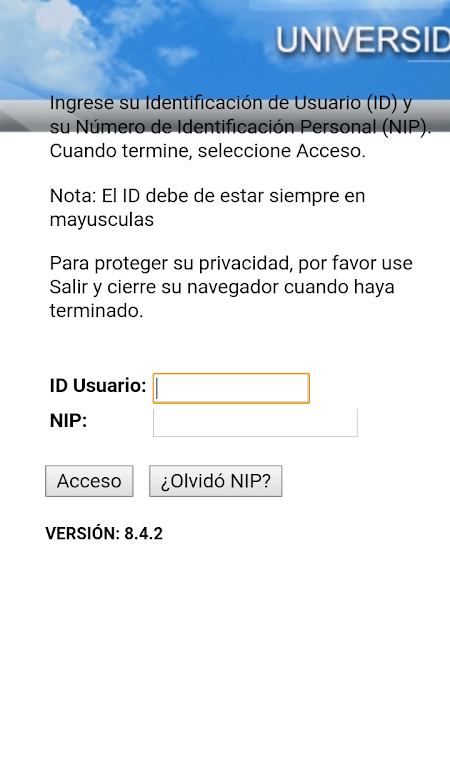 Autoservicio UASD Screenshot 2