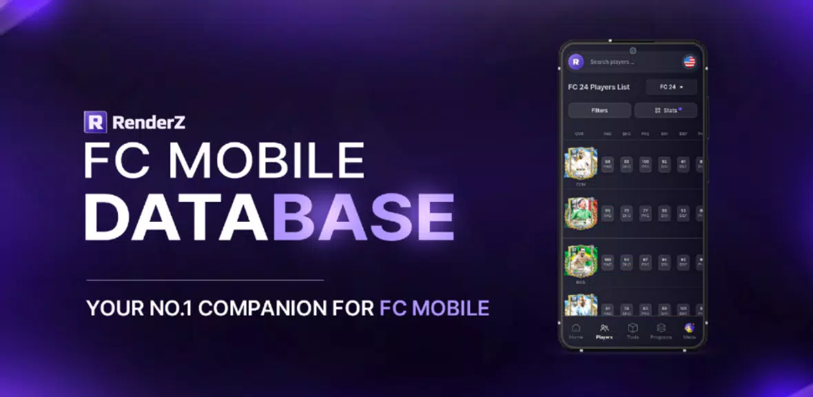 RenderZ: FC Mobile 25 Database Screenshot 1
