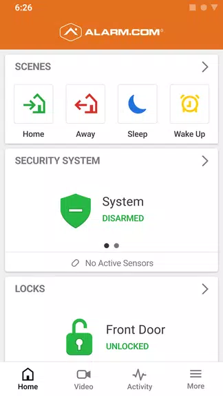 Screenshot Alarm.com 1