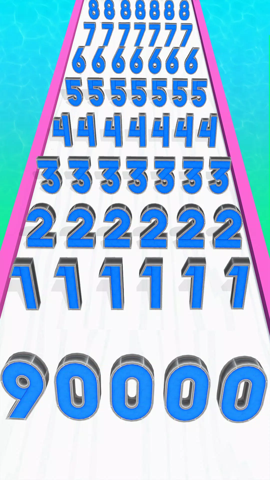 Number Master Run 3D Games screenshot 2