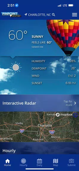 ภาพหน้าจอ QC News Pinpoint Weather 1