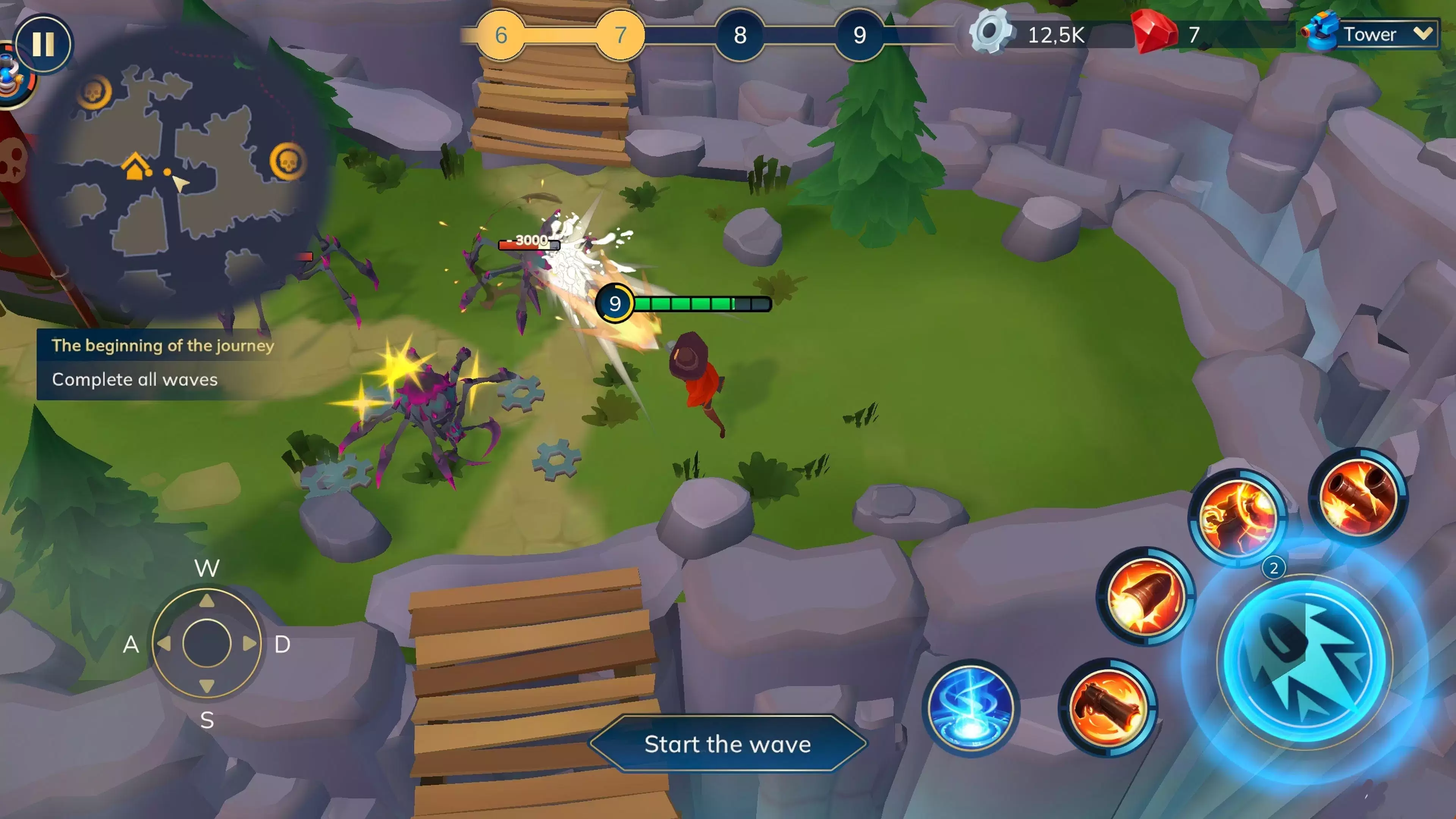 ภาพหน้าจอ Heroes of Tower Defense Battle 2