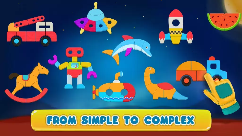 Cosmo Shapes Puzzles for kids Schermafbeelding 3