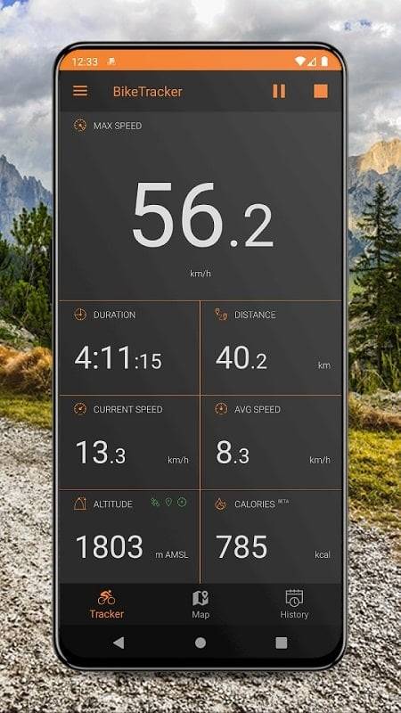 ภาพหน้าจอ Bike Tracker 1