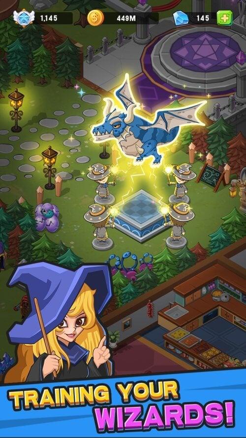 Idle Wizard College zrzut ekranu 2