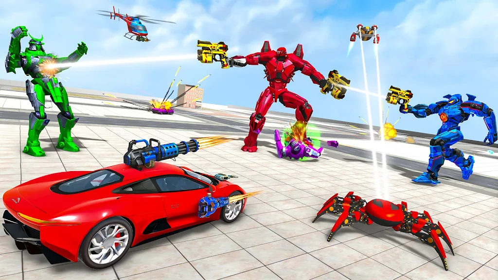 Spider Robot Games: Robot Car Screenshot 4