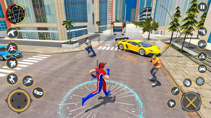 Miami Spider Rope Hero Games captura de pantalla 3