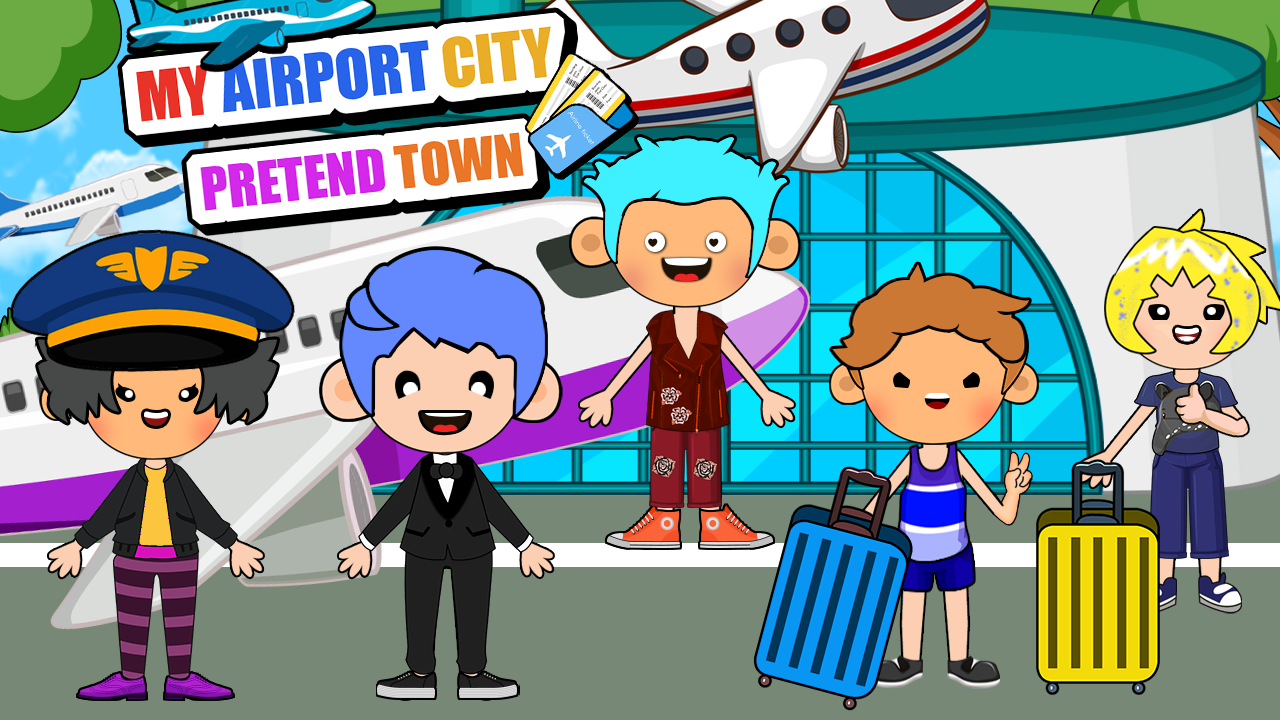 My Airport City : Pretend Town screenshot 1