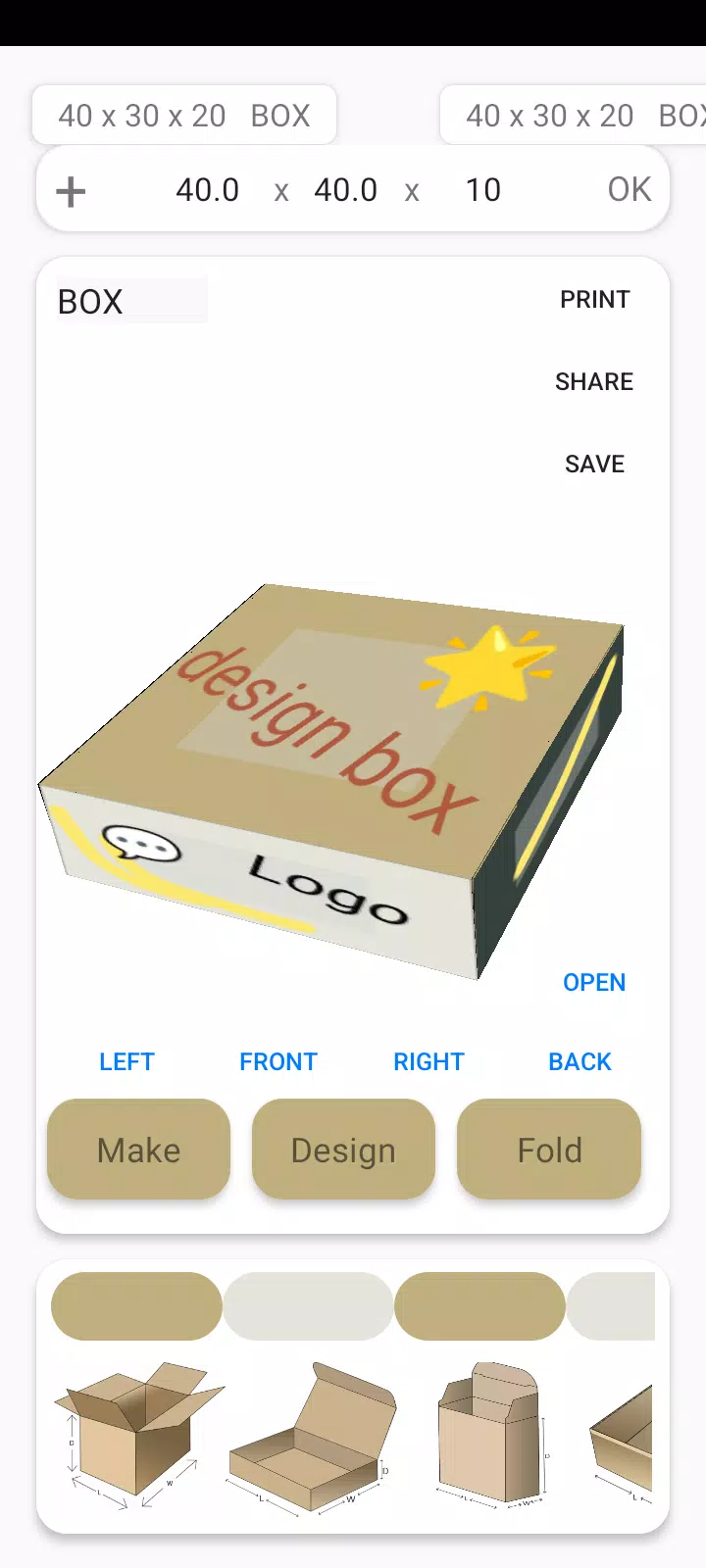 Box Maker Template Creator Pro 스크린 샷 3