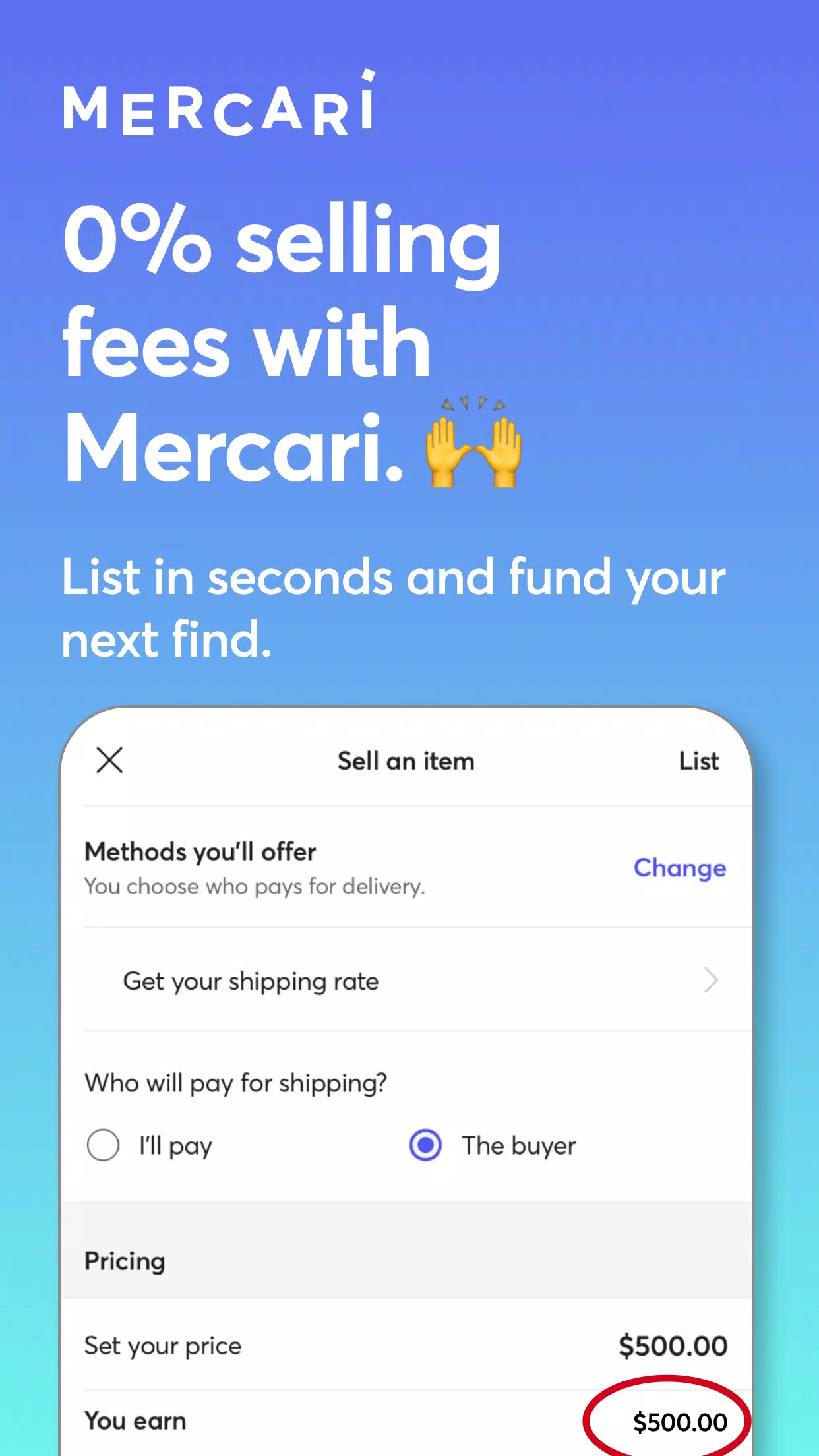 Mercari ảnh chụp màn hình 3