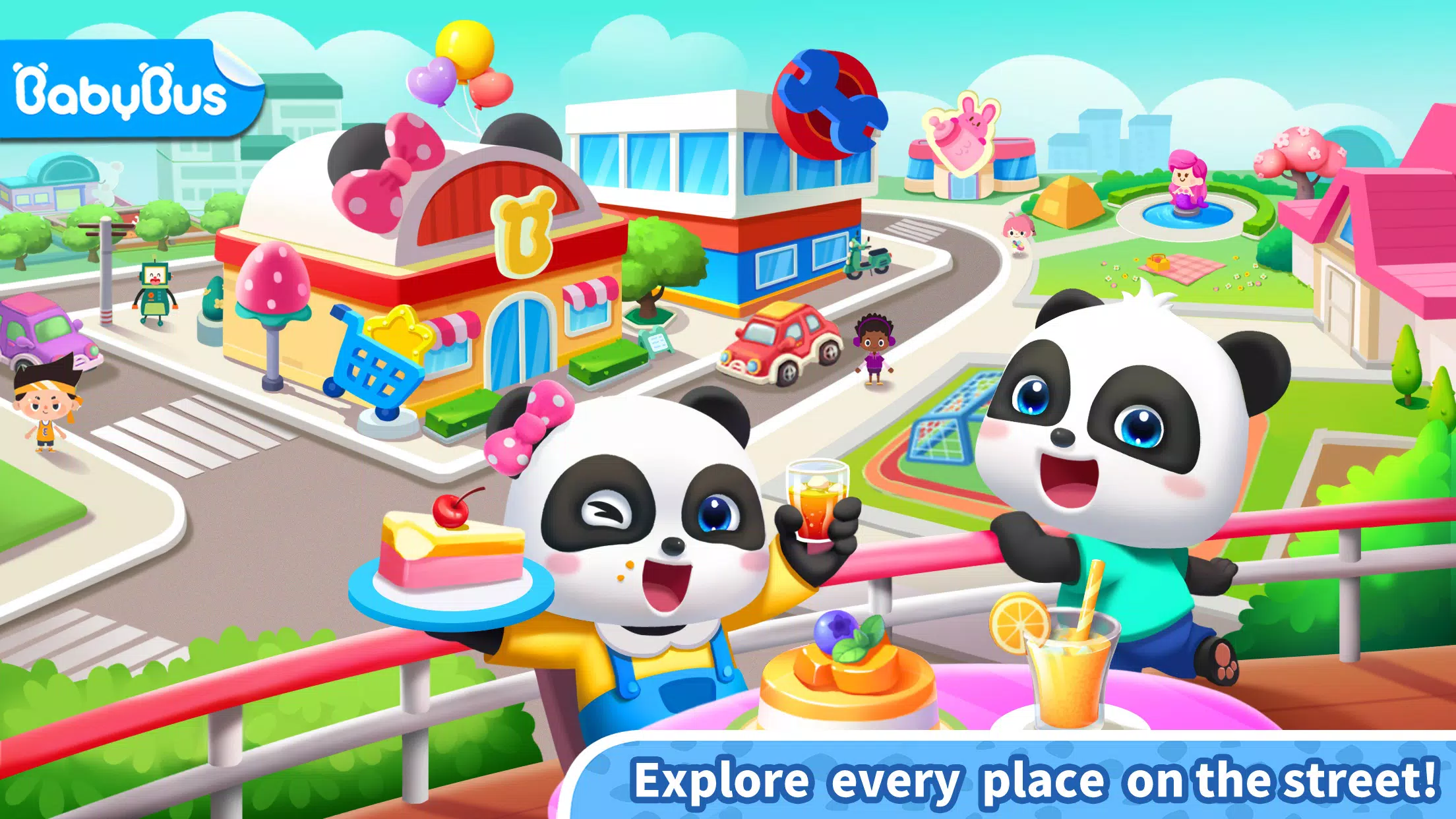 Little Panda’s Town: Street Schermafbeelding 1