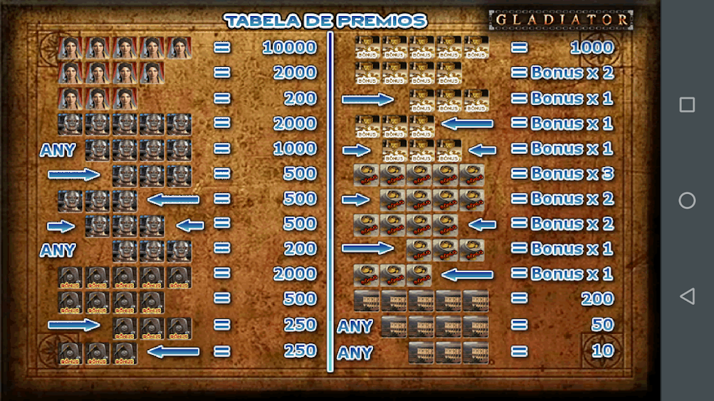 Gladiador Slot Caça Níquel captura de pantalla 3