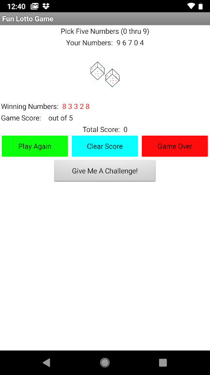 Screenshot Fun Lotto Game 2