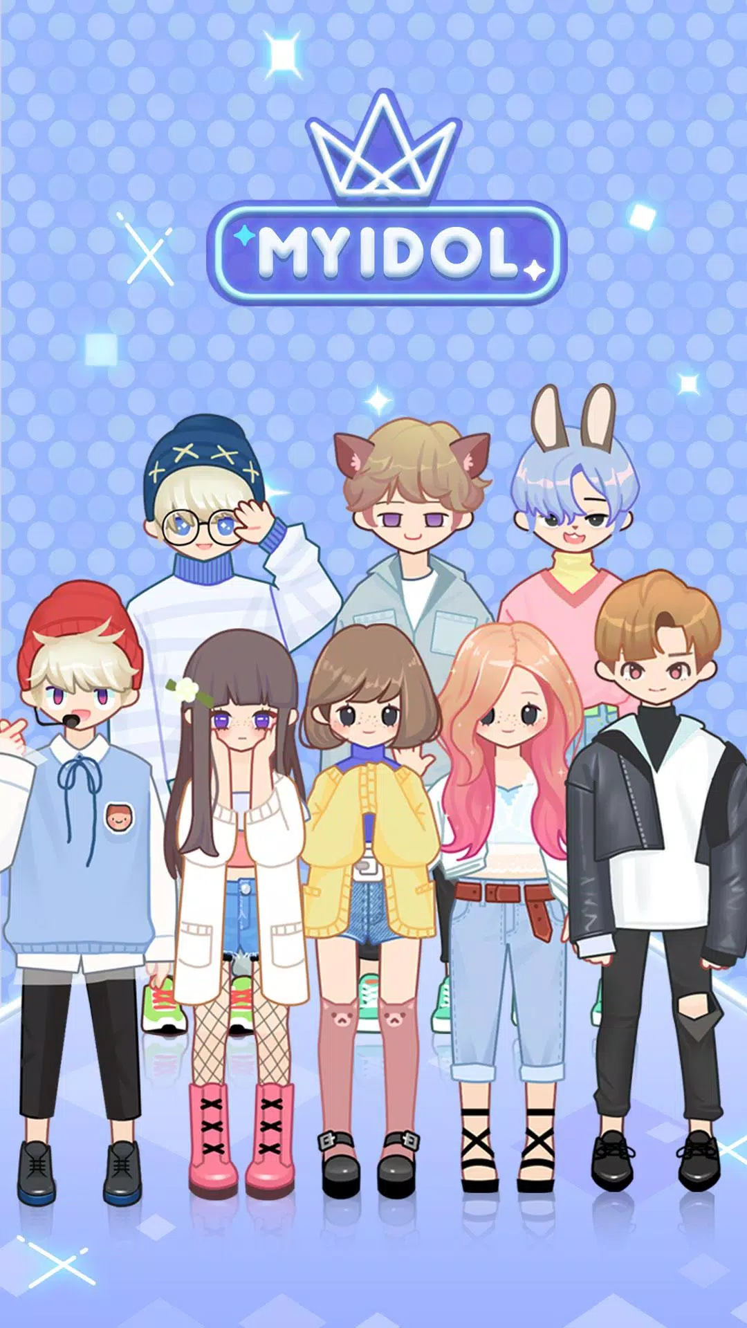 Screenshot MYIDOL (#Dress up #BoyGroup #k 1