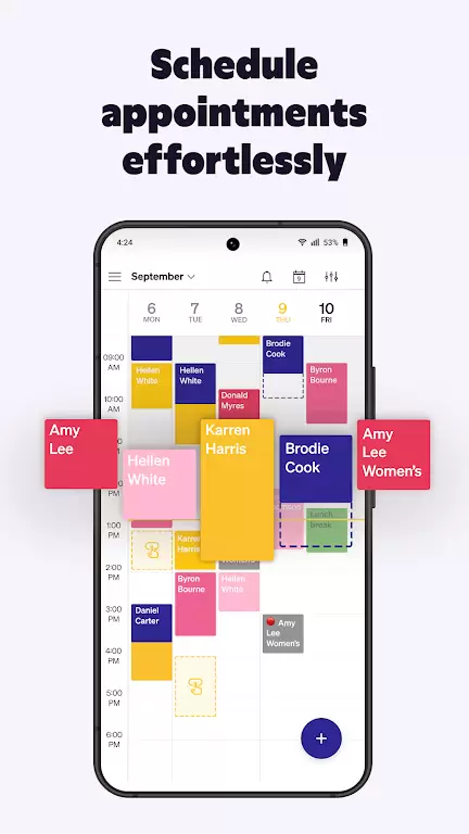 Goldie: Appointment Scheduler ဖန်သားပြင်ဓာတ်ပုံ 2