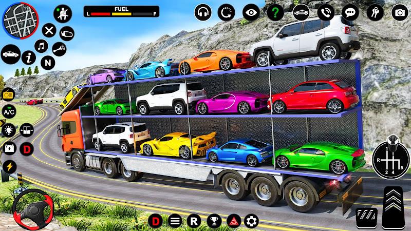 Car Transport Truck Games ekran görüntüsü 2