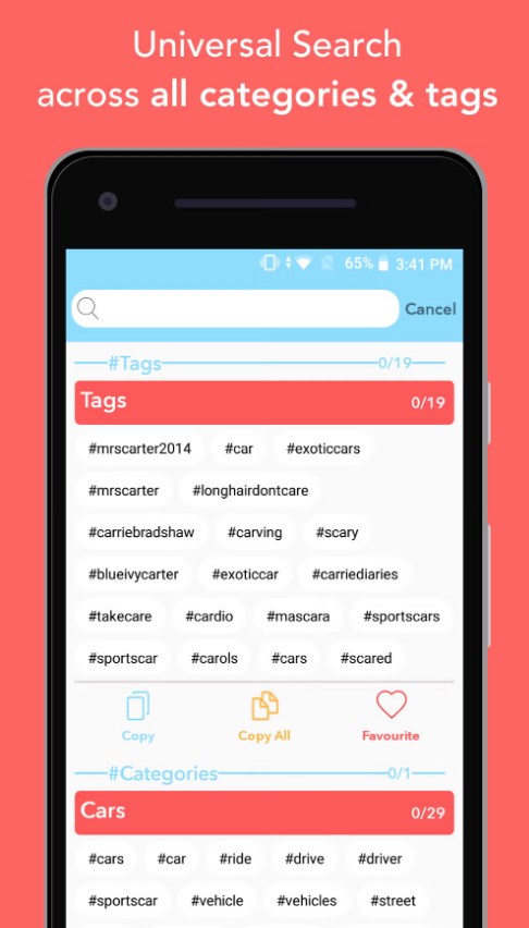 Hashtags - for likes for Insta 스크린 샷 2