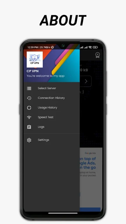 ภาพหน้าจอ CP VPN 4