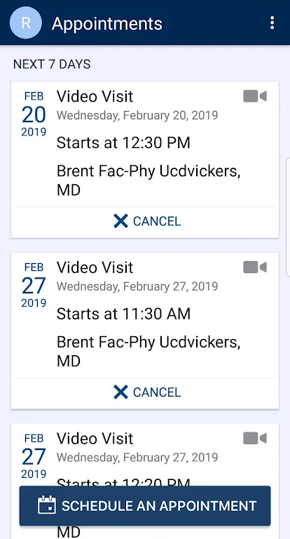 MyUCDavisHealth Screenshot 2