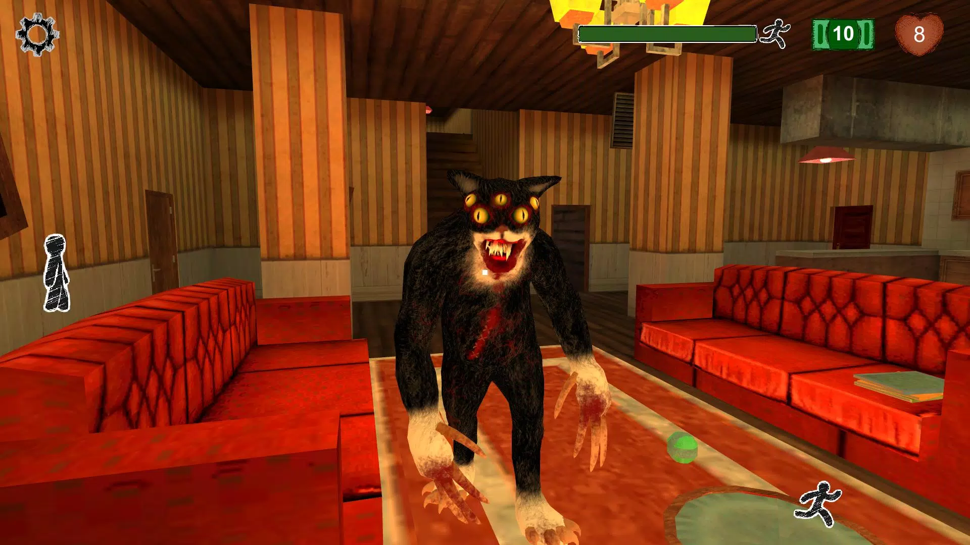 Cat Fred Evil Pet. Horror game Captura de pantalla 1