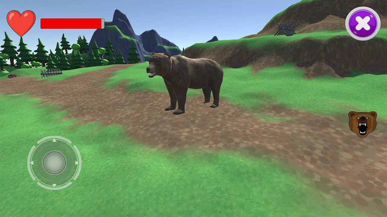 Bear simulator экрана 1