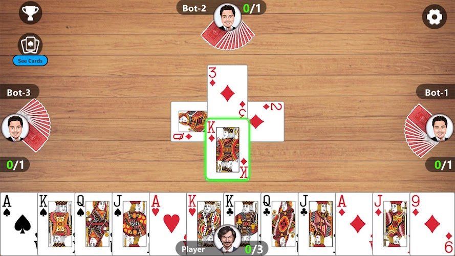 Callbreak Master 3 - Card Game 스크린 샷 3