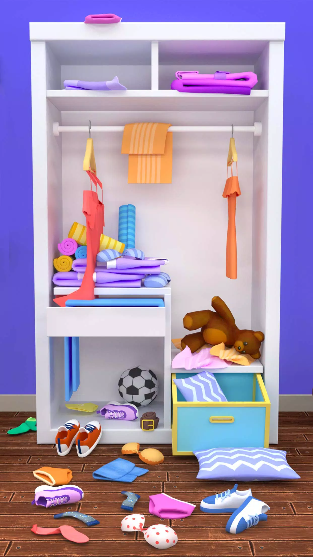 Fill the Closet: Organize Game экрана 1