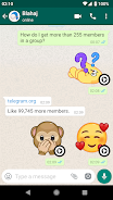 ภาพหน้าจอ Animated Emojis WAStickerApps 3