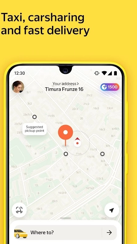 Yandex Go: taxi and delivery ảnh chụp màn hình 2