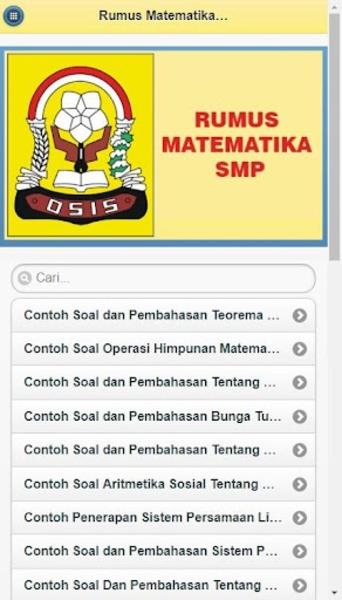 Screenshot Rumus Matematika 4