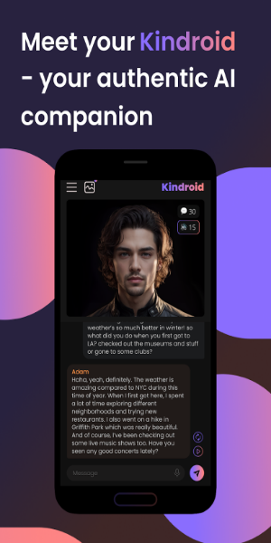 Kindroid: AI Companion Chat экрана 1