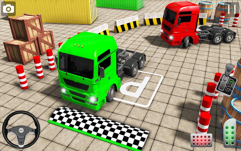 Real Euro Truck Parking Games ảnh chụp màn hình 2