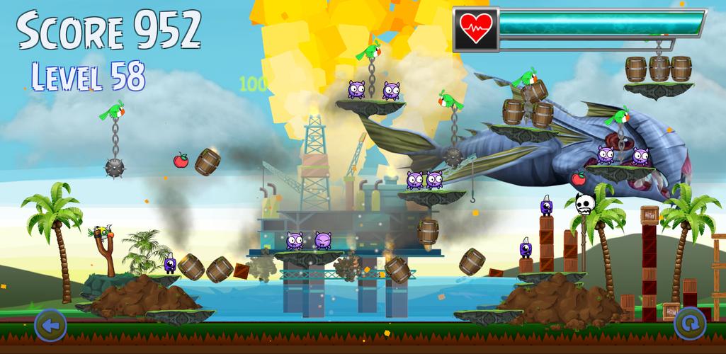 ภาพหน้าจอ Hungry Birds 1