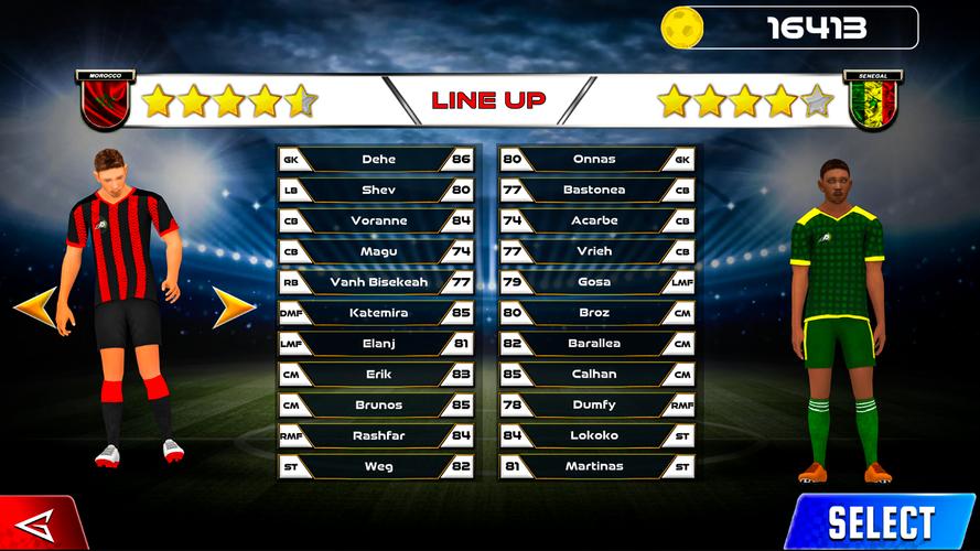 ภาพหน้าจอ Soccer Star: Football Games 1