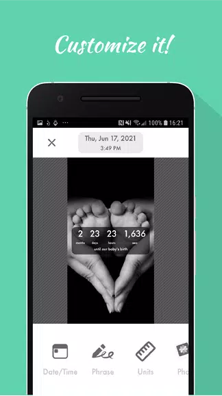 Baby Countdown Widget屏幕截圖2