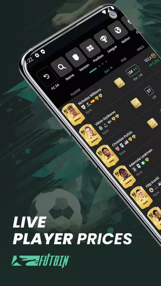 FUTBIN 25 Database & Draft ảnh chụp màn hình 1