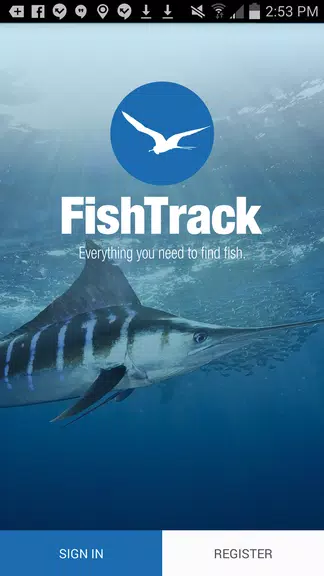 FishTrack - Fishing Charts 스크린 샷 1