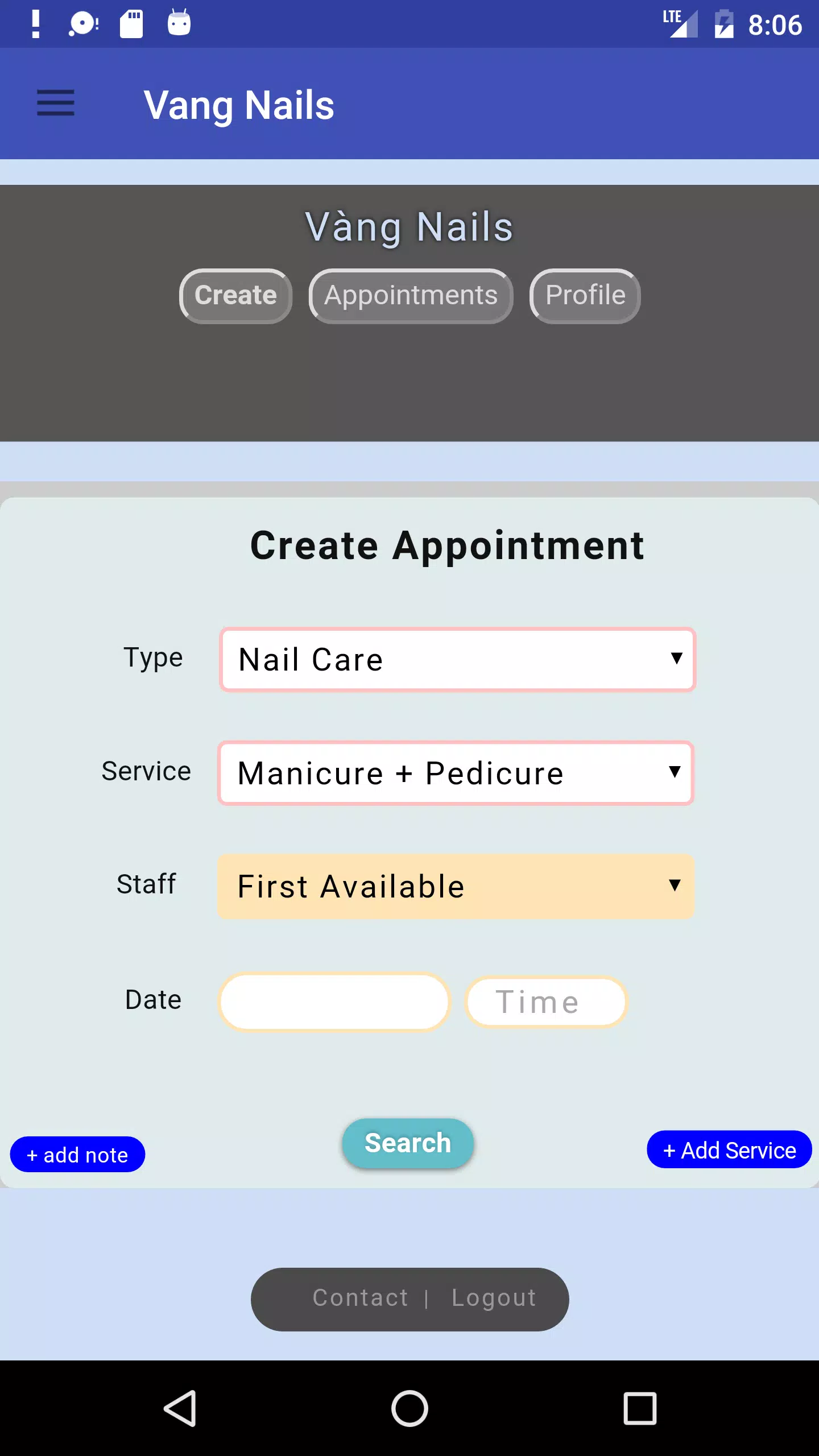 Vang Nails - Demo Screenshot 4