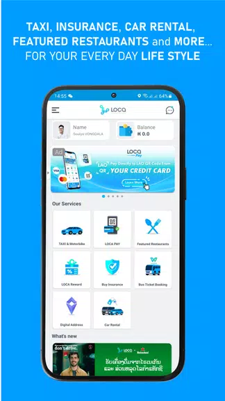 LOCA - Lao Taxi & Super App Screenshot 1